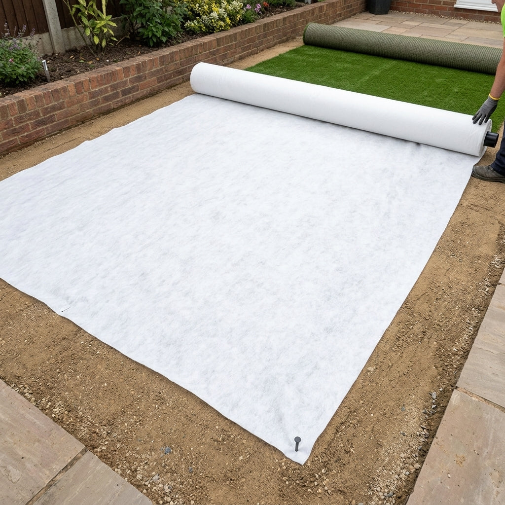 4m x 4m artificial grass underlay geotextile weed barrier