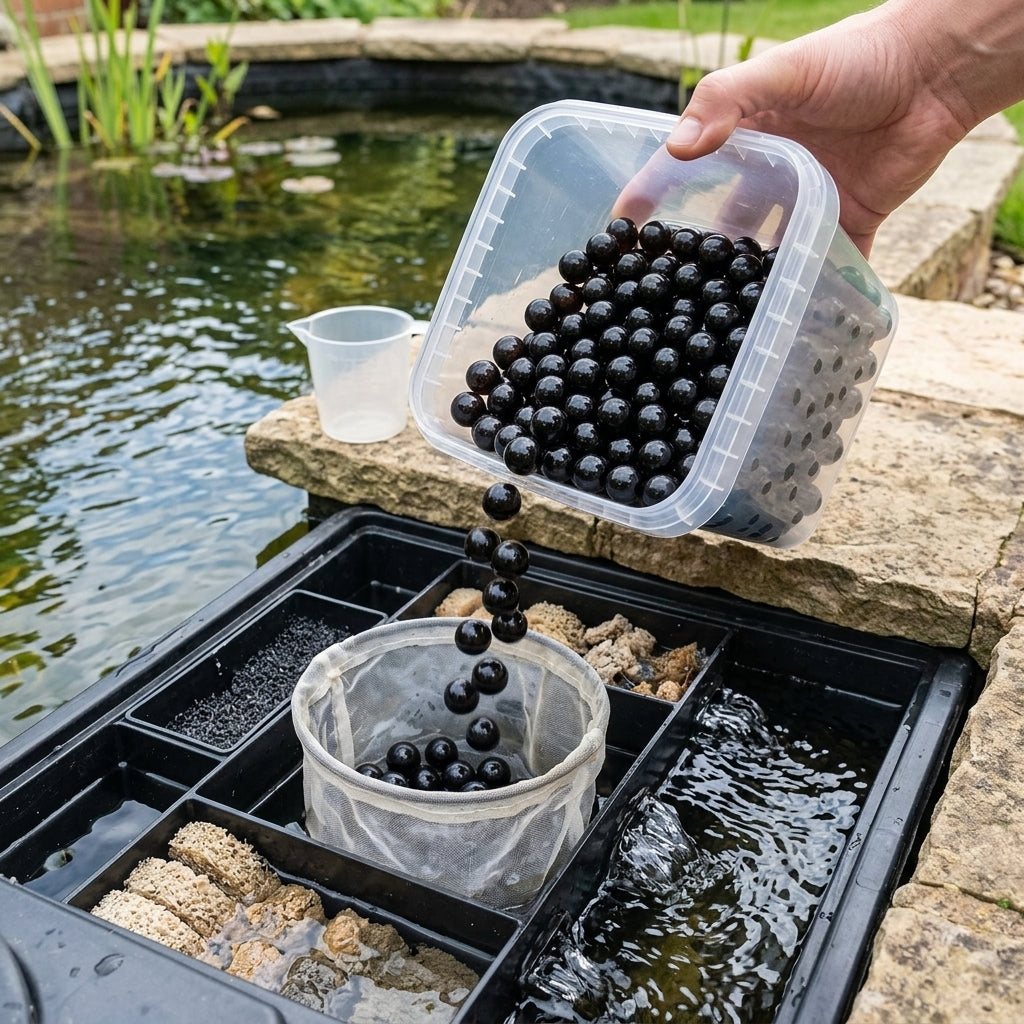 1,000ml Pond Gel Balls Water Conditioner for Algae and Waste Control