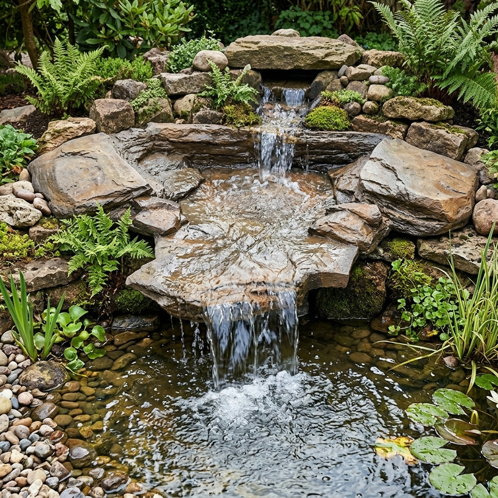 80cm x 105cm Waterfall Slate Bottom Rustic Finish Cascade