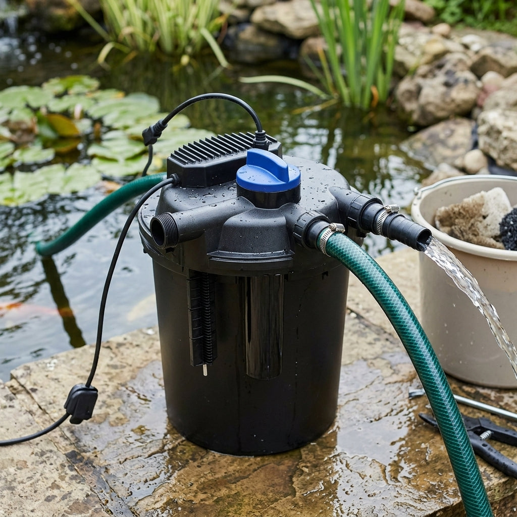 6000 Lid and 13W UVC Unit for Pond Filter Systems