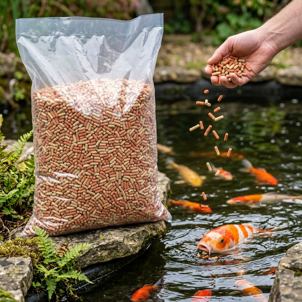 10kg Pond Fish Food Sticks - Oranges and Cream