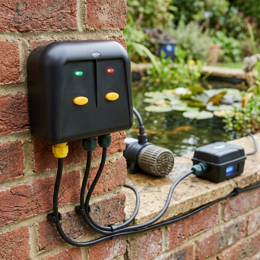 2-way outdoor weatherproof switch box 16×15cm