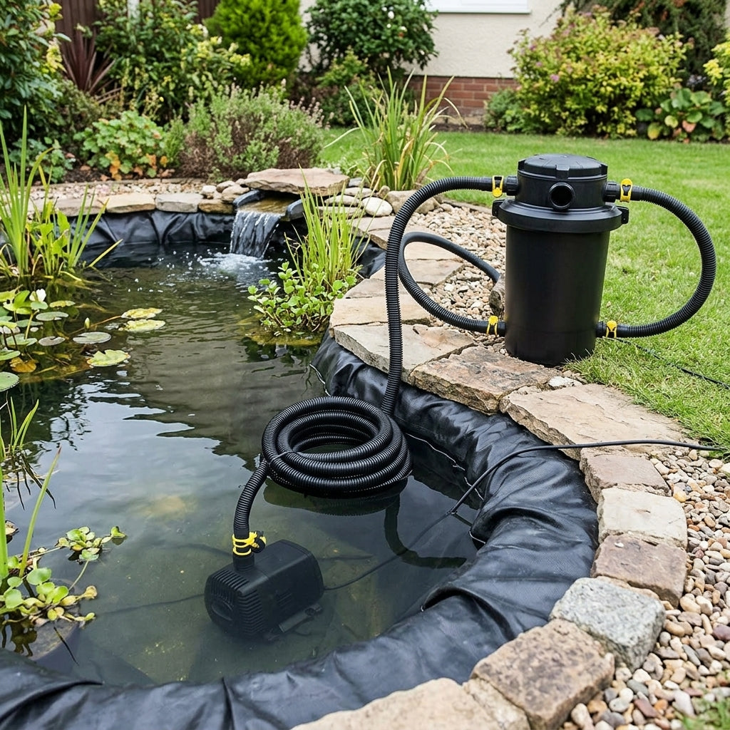 4500 Litre Pond Kit with Liner, Underlay and Filter System