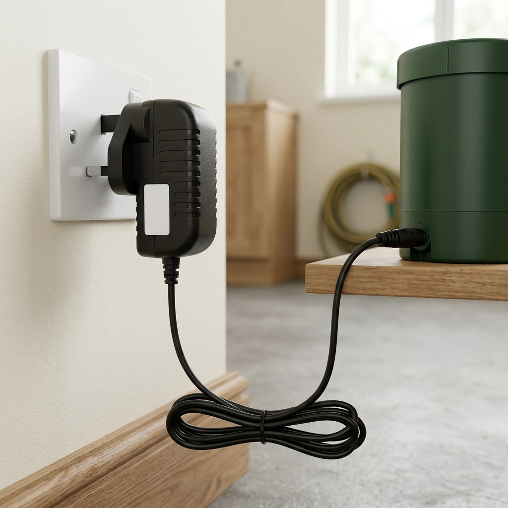 1.4m Auto Pond Feeder Mains Adaptor for Indoor Use