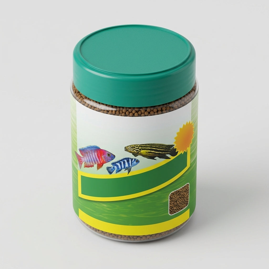 200g Cichlid Vegi Pellets – 1.8mm Sinking Fish Food (view 2)