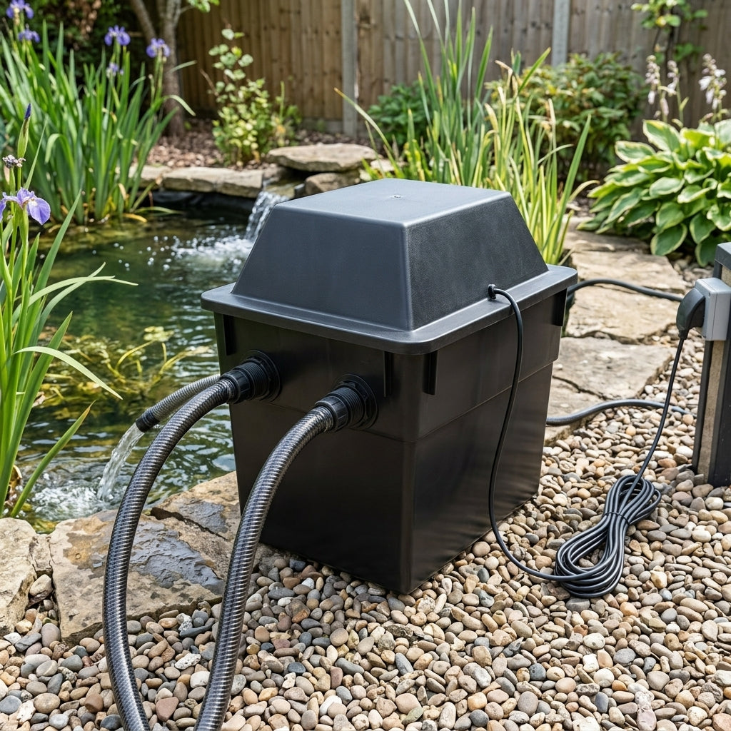 12500 Litre Gravity Pond Filter with 18W UVC and 18L Capacity