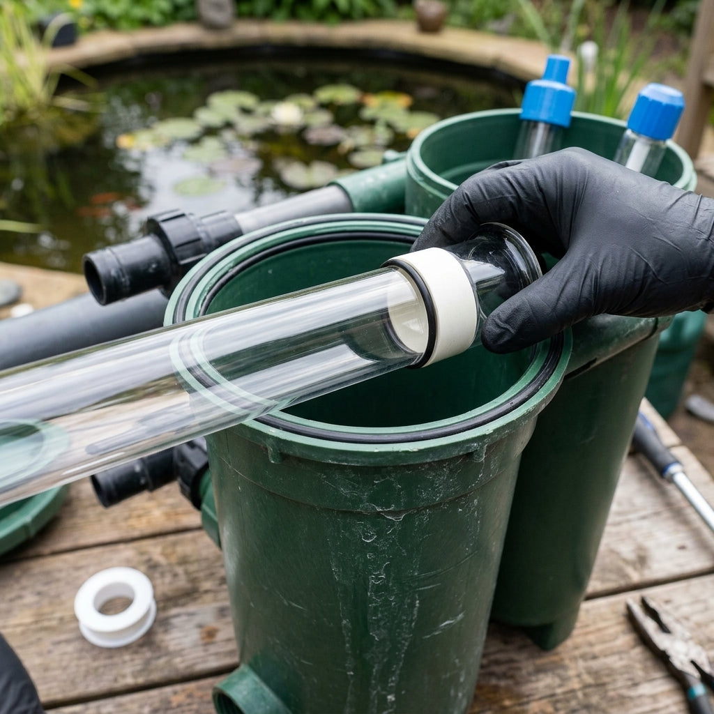 55W UVC Quartz Sleeve for Pond Filter Systems