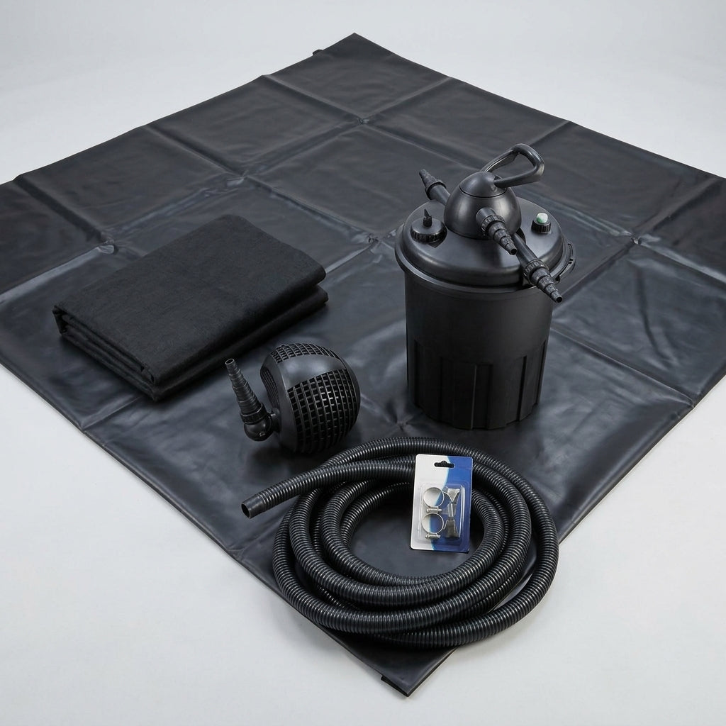 9m x 9m Large Pond Kit with Pressurised Filter and Pump, 30,000L Capacity (view 2)