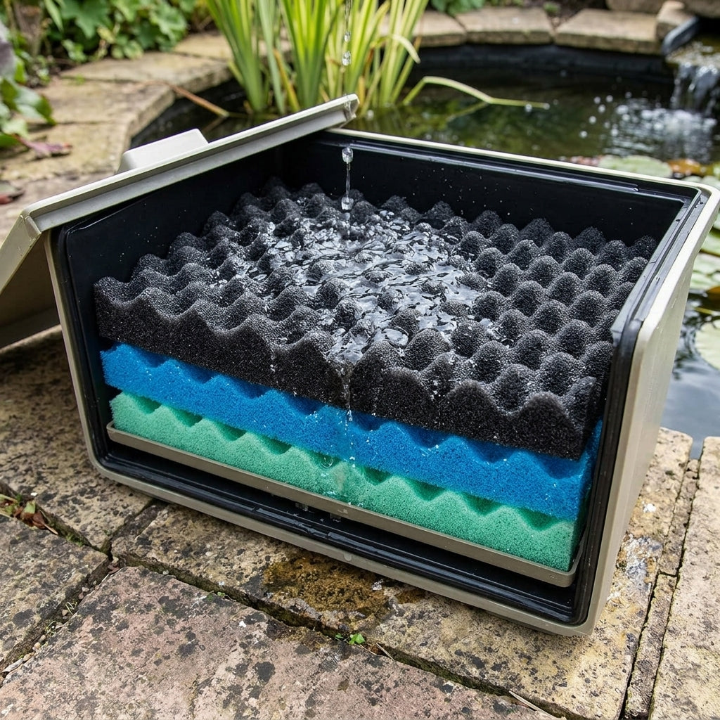 17x11 Inch Filter Foam Triple Pack – Coarse, Medium & Fine Layers