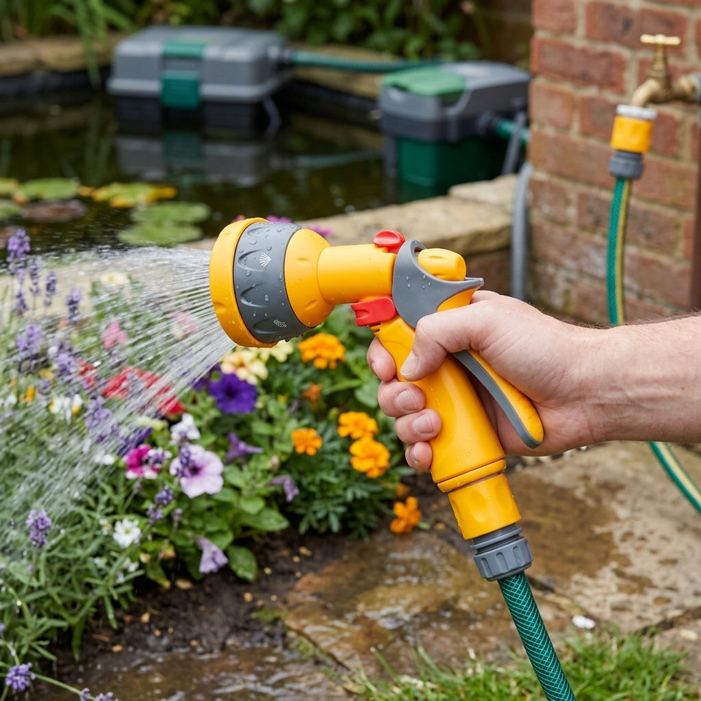 Garden Hose Multispray Gun Set with 5 Spray Patterns