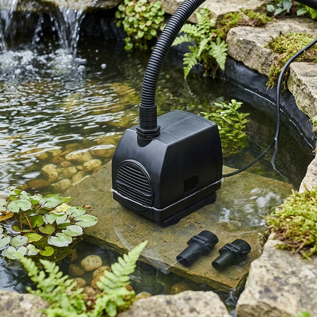 12.6 x 9.5 x 12.4cm Feature Pump with 5m Cable and 3,000lph Flow Rate