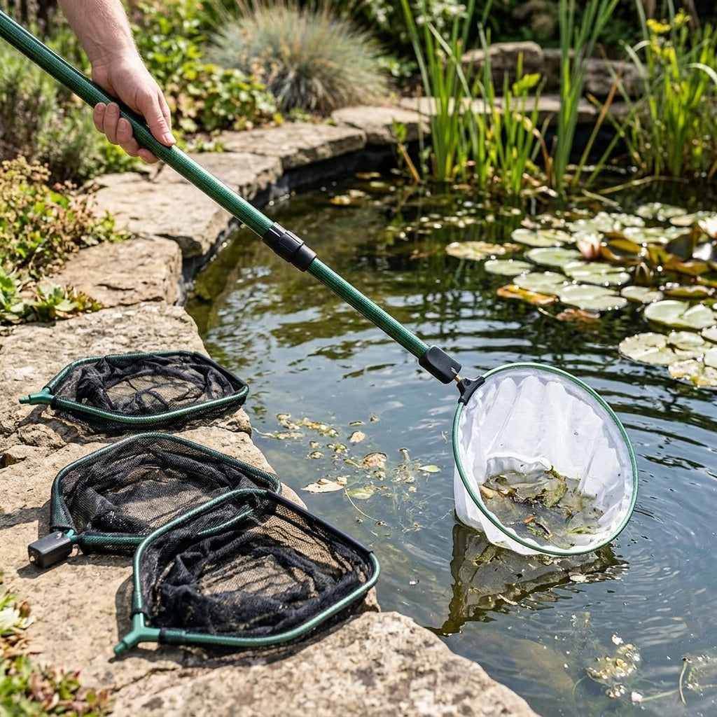 1.8m Telescopic Pond Net System with 3 Interchangeable Heads