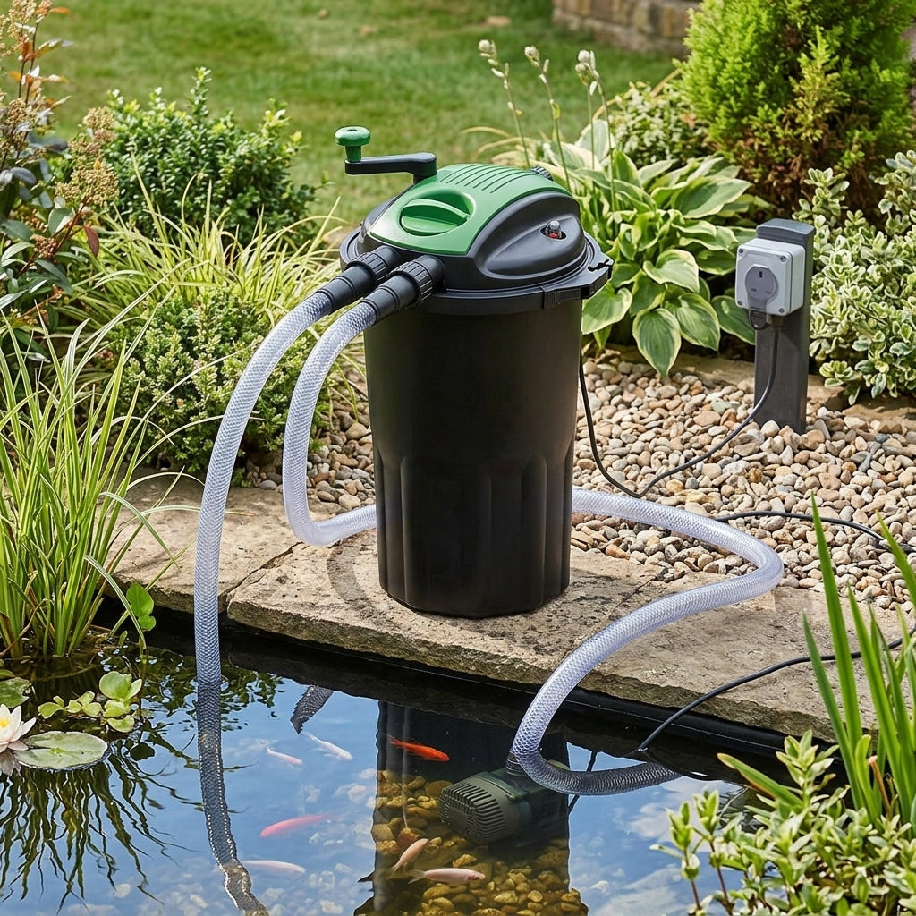 55cm x 63cm Pressurised UV Pond Filter 24W High Capacity