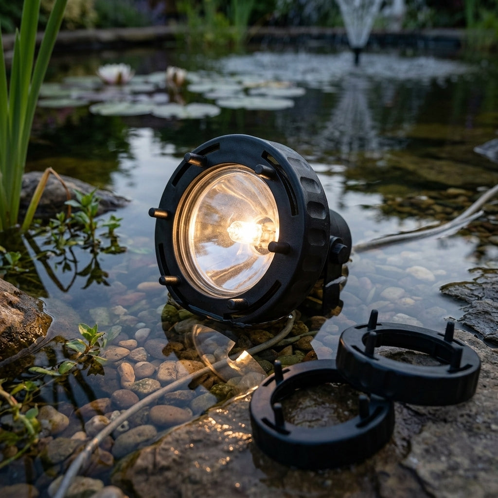 Halogen Pond Light Lens Bracket Set – Pack of 3 Replacement Holders