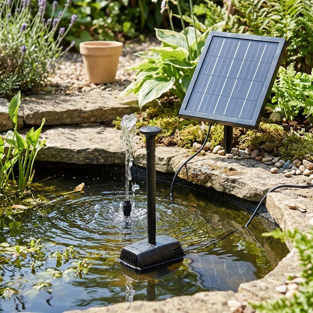 Solar Cascade Fountain Pump with 1.1m Maximum Fountain Height