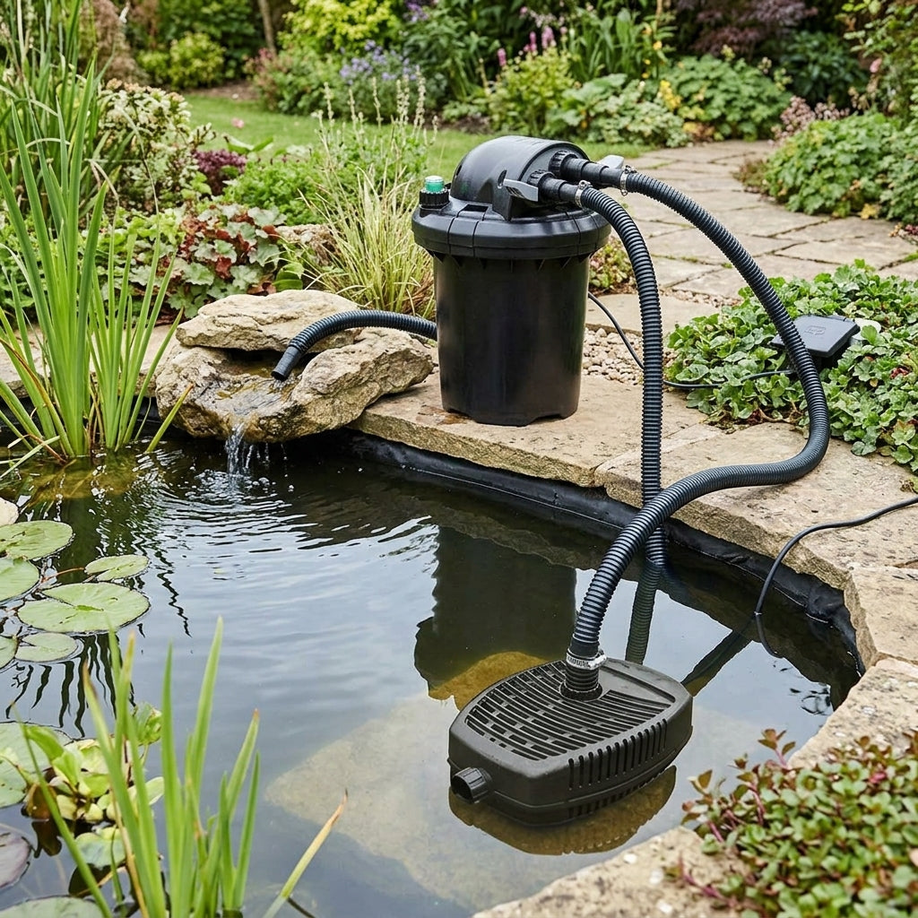 5m x 5m Pond Kit with Pressure Filter and Pump for 4500L Ponds