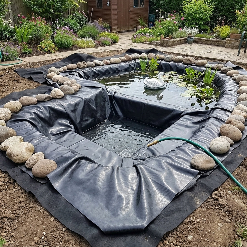 11m x 7m Pond Liner with 40 Year Guarantee and Underlay Included