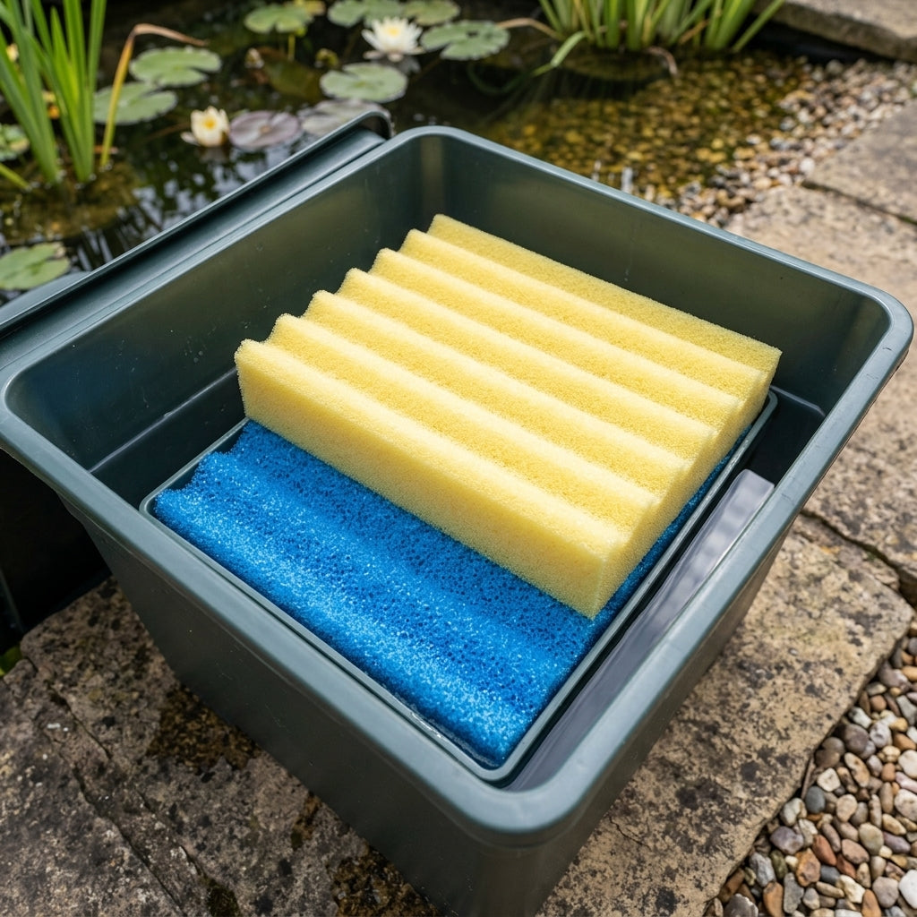 Filter Foam Set for FiltoBox 9w – Blue and Yellow Replacement Pads
