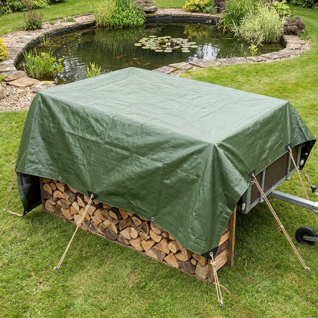 8x5m Heavy Duty Tarpaulin 200gsm Waterproof Cover